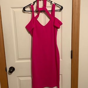 Women’s hot pink Charlotte Russe medium (8-10) body con dress
